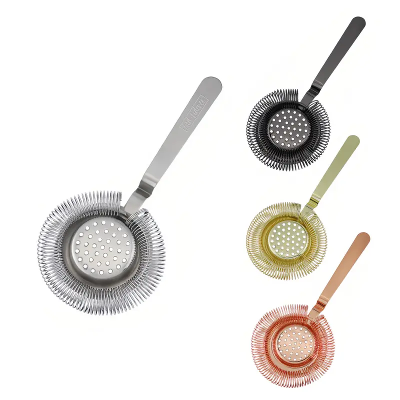 Round Cocktail Strainer – Misc Drinkware – available in black, gold, silver colours