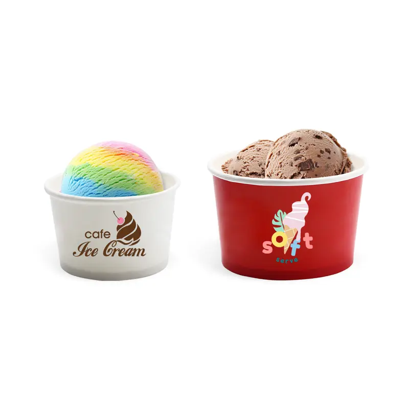 Custom Gelato Cups – Drink Bottles – available in white colour