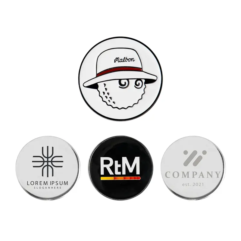 25mm Golf Ball Marker – Golf Accessories – available in silver colour