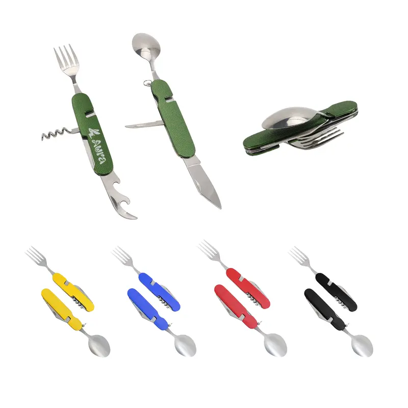 Coloured Hardware Camping Cutlery Tool – Misc Outdoors – available in black, blue, green, red colours and 1 more