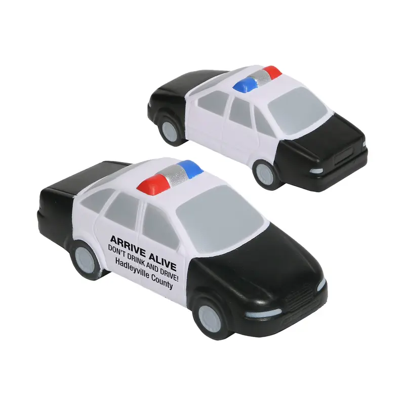 Police Car Shape Stress Reliever – Stress Shapes – available in multi colour