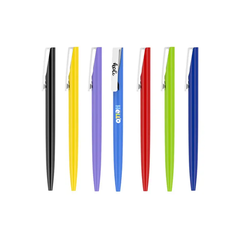 Simple Pen - Colour Barrel – Plastic Pens – available in black, blue, green, purple colours and 2 more