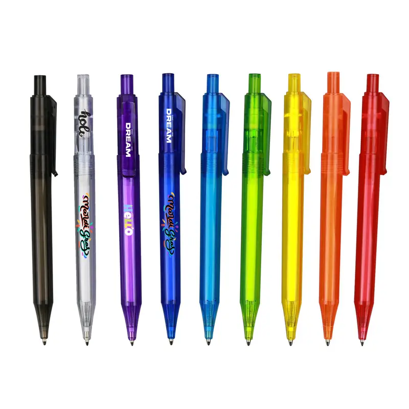 Candle Pen - Transparent Barrel – Plastic Pens – available in black, blue, green, grey colours and 4 more