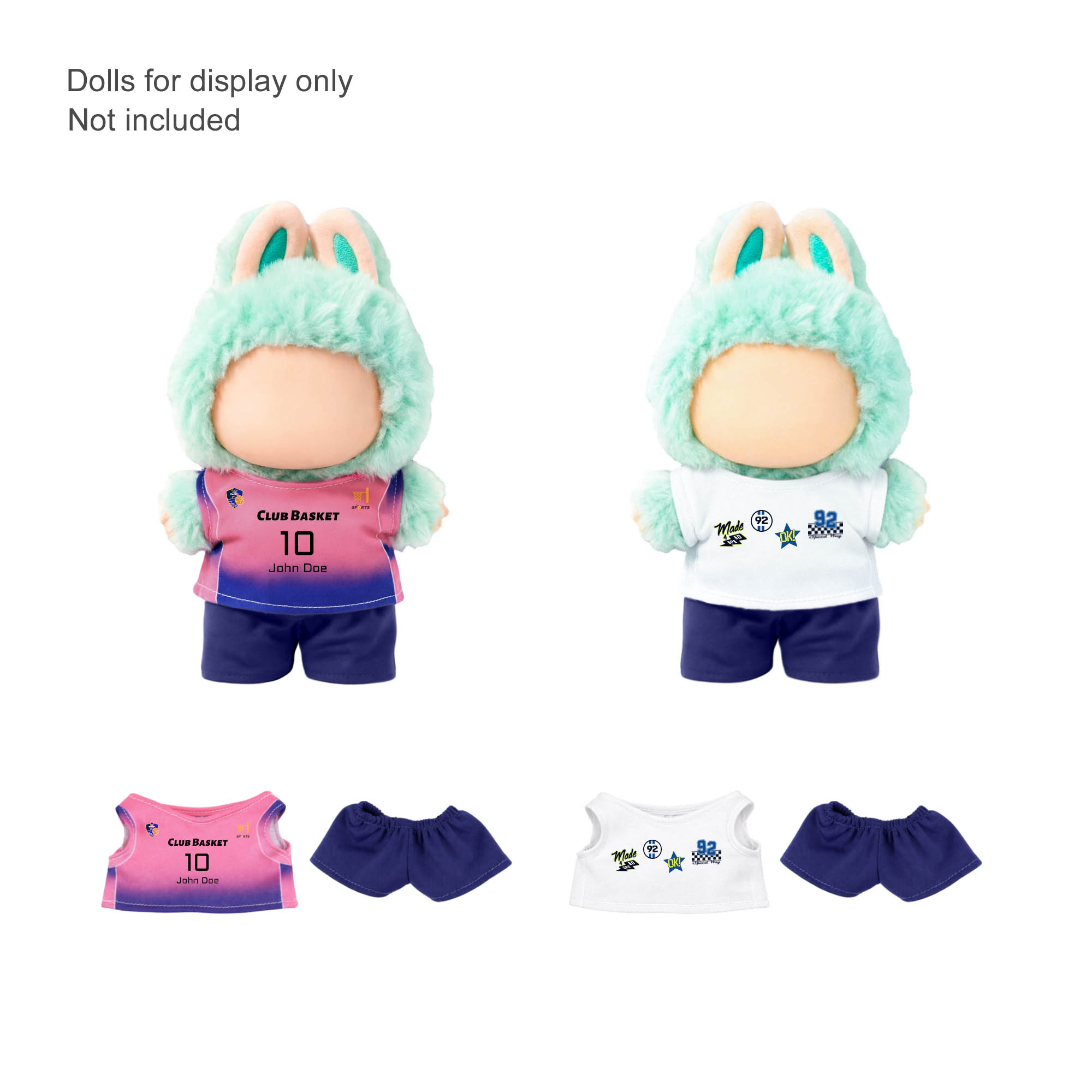 Plush Doll Jersey Outfit (15–17cm Doll)