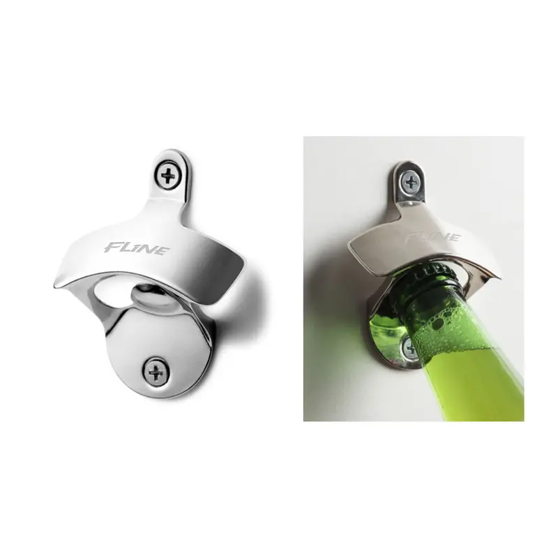 Wall Mount Bottle Opener – Misc Drinkware – available in silver colour
