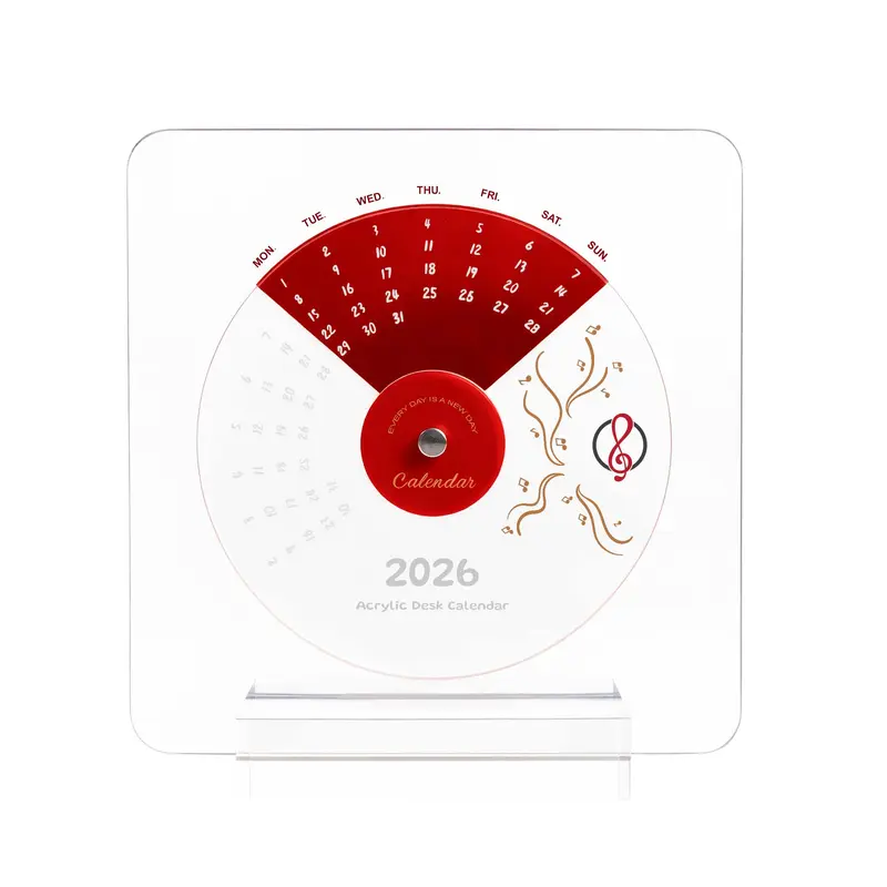 Acrylic Desk Calendar – Calendars – available in white colour