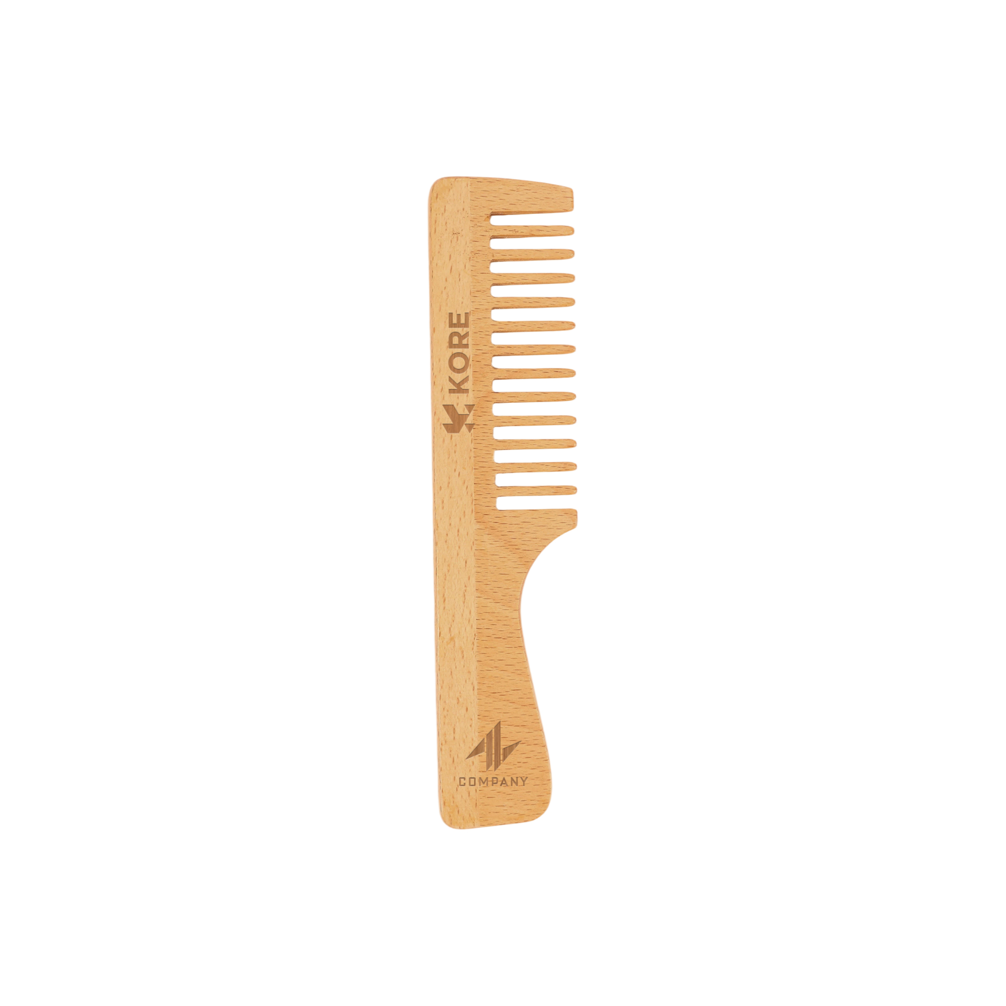 Wide-Tooth Beech Wood Comb