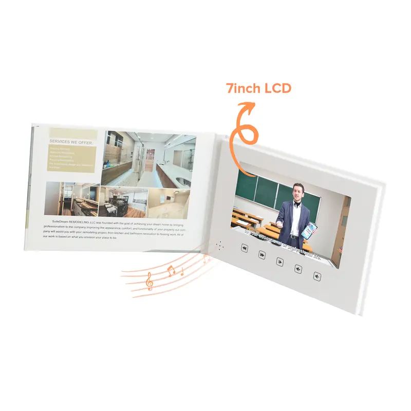 7inch LCD Video Brochure – Misc Print – available in multi colour