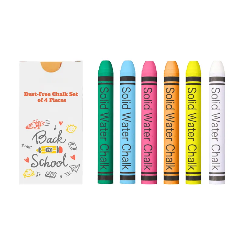 Dust-Free Chalk Set of 4 Sticks – Crayons & Colouring Sets – available in blue, green, orange, pink colours and 2 more