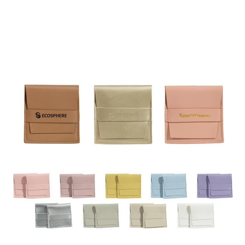 PU Leather Flip Jewellery Pouch – Misc Homeware – available in blue, brown, gold, green colours and 5 more