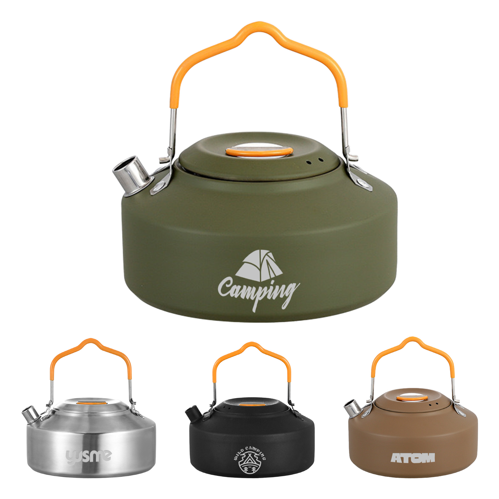 Camping Kettle Coffee Tea Pot with Lid