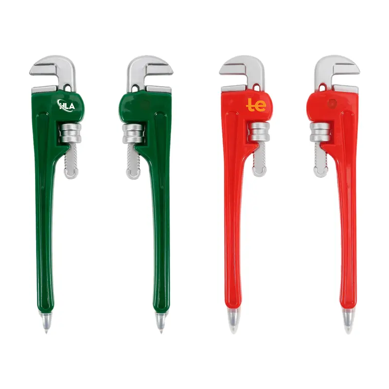 Pipe Wrench Shape Ballpoint Pen – Novelty Pens – available in green, red colours