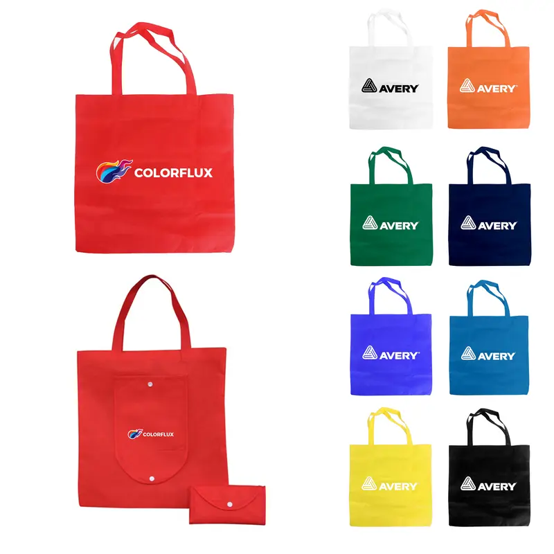 Non Woven Foldable Bag – Tote Bags – available in black, blue, green, orange colours and 3 more