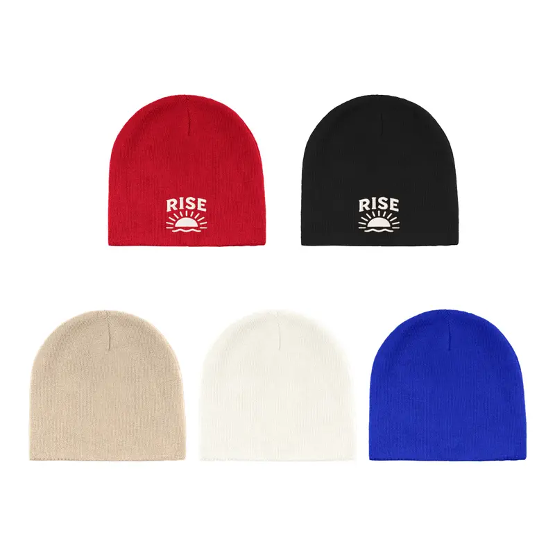 Commando Beanie – Beanies – available in beige, black, blue, red colours and 1 more