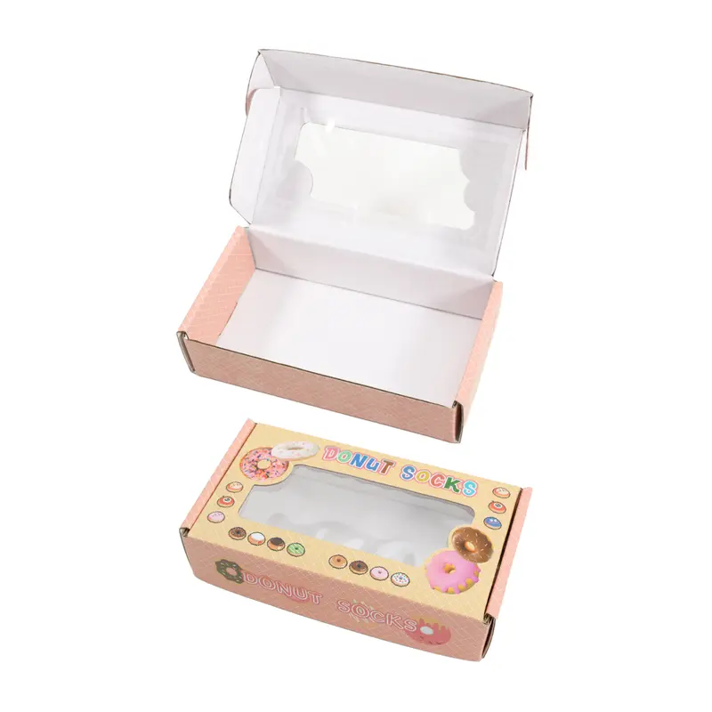 Medium Custom Gift Box with Rectangular Window – Misc Print – available in multi colour
