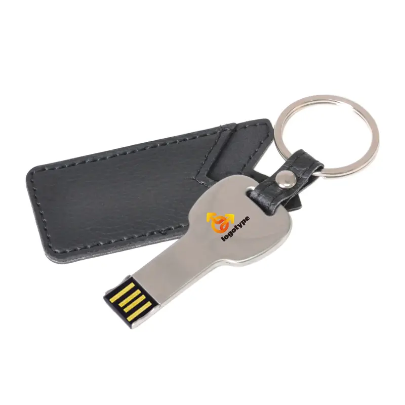 Key with Pouch Flash Drive – USB Drives – available in black, silver colours