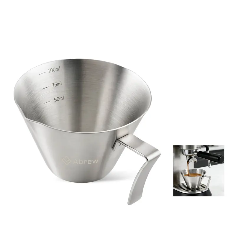Stainless Steel Espresso Measuring Cup – Misc Homeware – available in silver colour