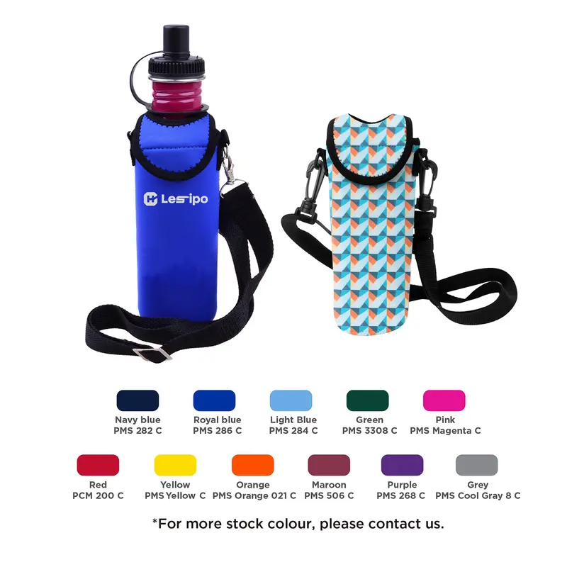 Bottle Cooler with Strap – Stubby Holders – available in multi colour