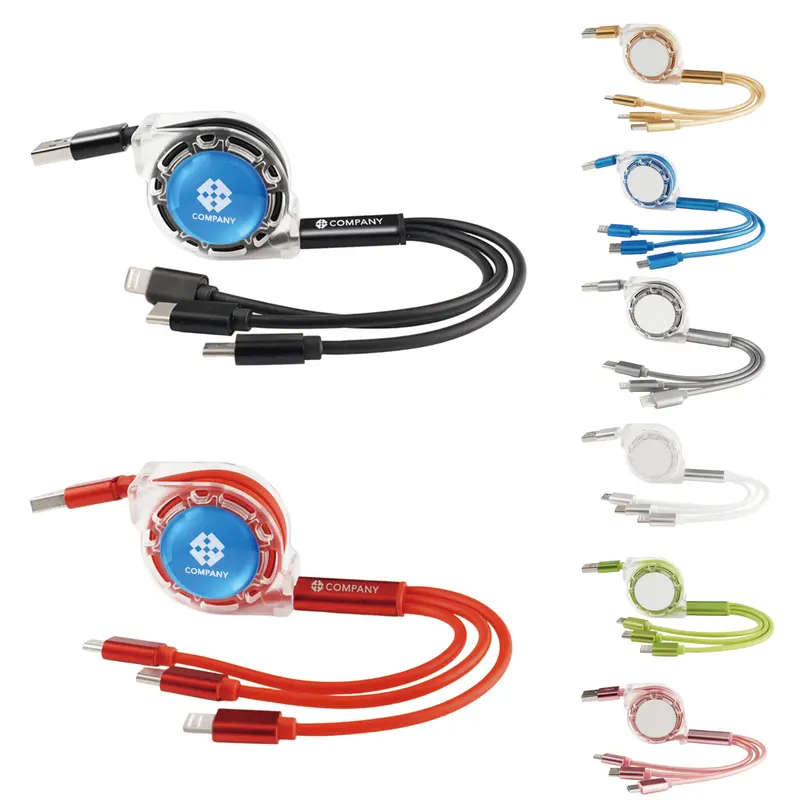 3-in-1 Retractable Charging Cable – Charging Cables