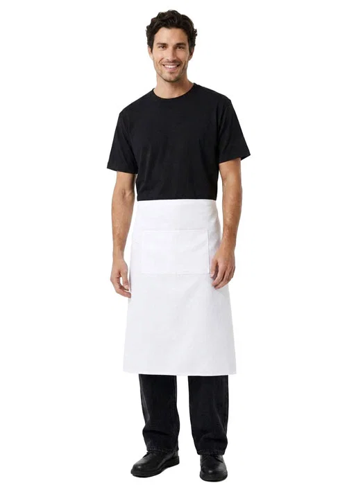 Long Waist Apron - 100% Cotton Canvas