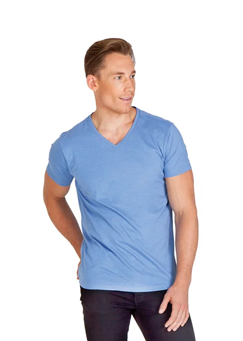 Mens Marl V-neck T-shirt