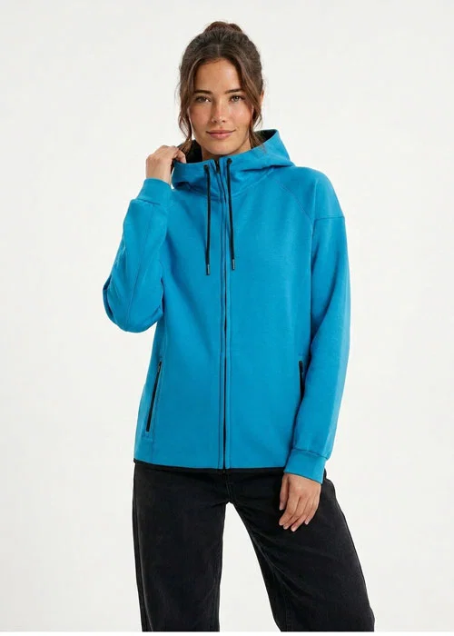 Womens/junior 320gsm Soft cotton/bonded polar fleece Hoodie