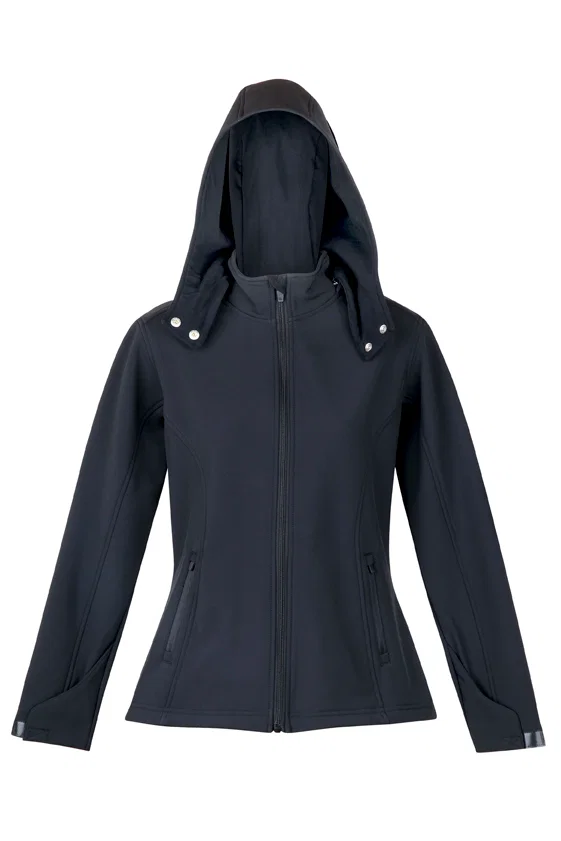 Womens Soft Shell HOODED Jacket - TEMPEST Range