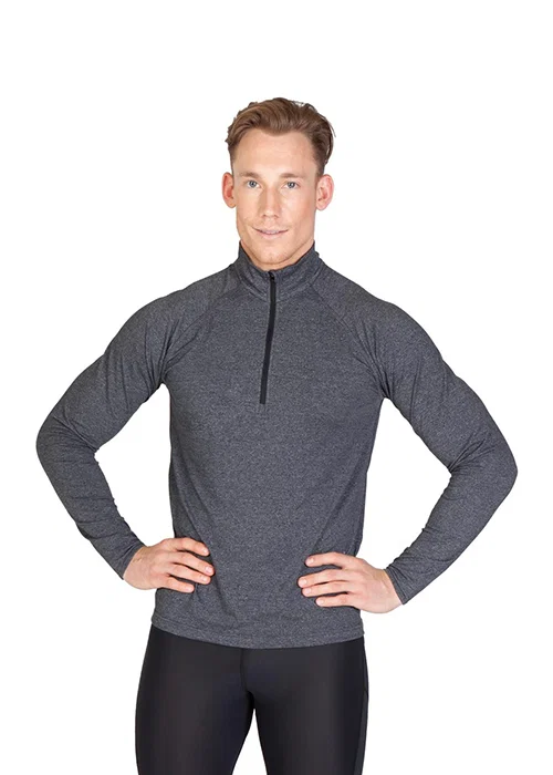 Mens Greatness Half Zip Mock Neck