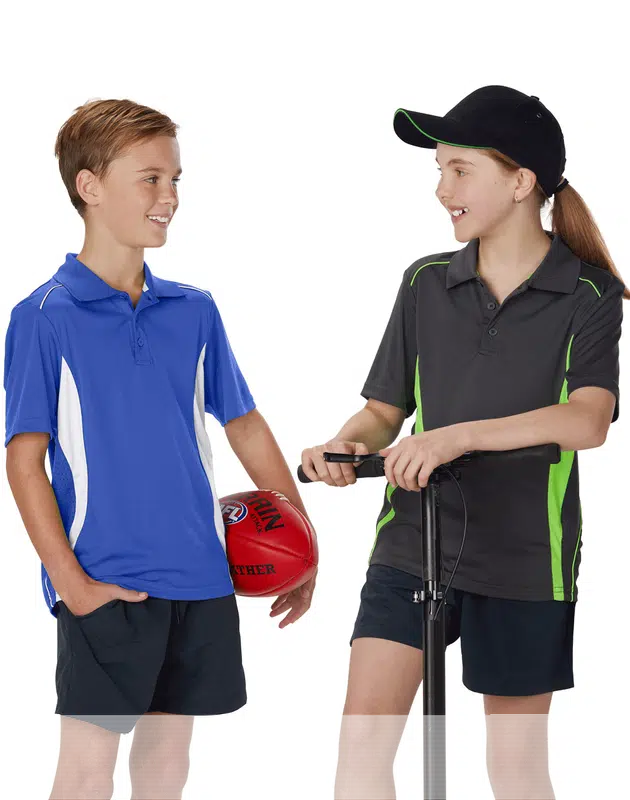 Kids' Cooldry S/S Contrast Interlock Polo – Polo Shirts
