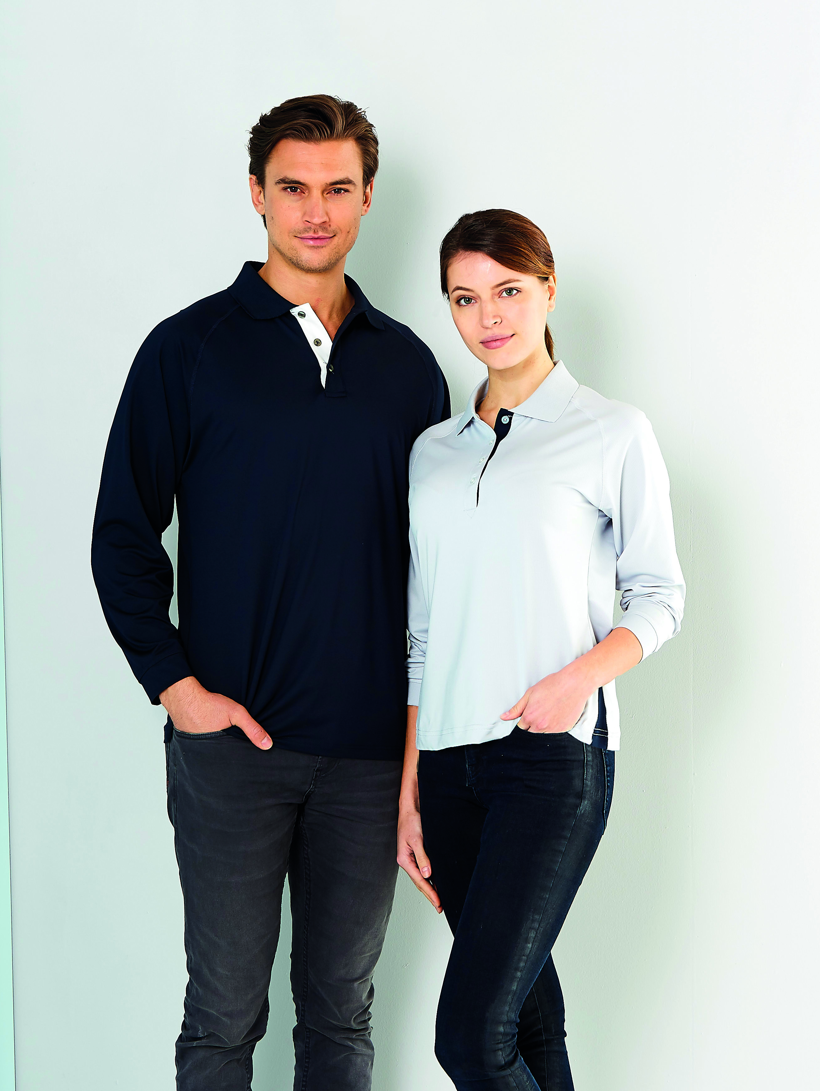 Mens Team Polo L/S