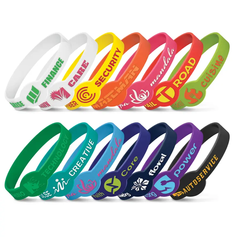 Xtra Silicone Wrist Band - Embossed – Wrist Bands – available in black, blue, green, orange colours and 5 more