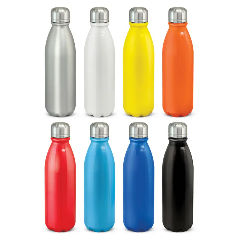 Mirage Aluminium Bottle – Drink Bottles – available in black, blue, orange, silver colours and 2 more