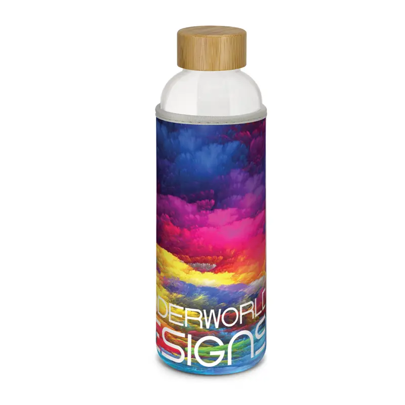 Eden Glass Bottle - Full Colour – Drink Bottles – available in green colour
