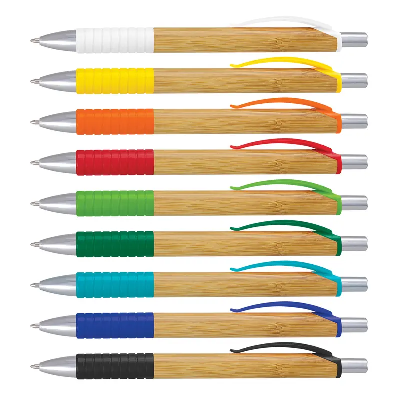 Trinity Bamboo Pen – Eco Pens – available in black, blue, green, orange colours and 3 more