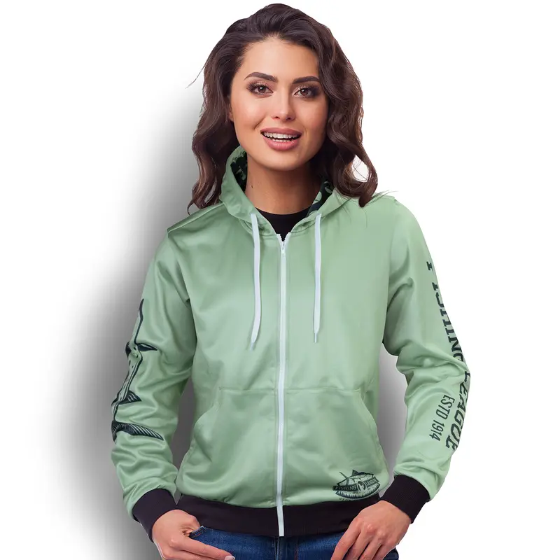 Custom Womens Sports Zipped Hoodie – Misc Clothing – available in white colour