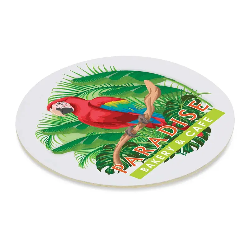 Cardboard Drink Coaster - Round – Coasters – available in white colour