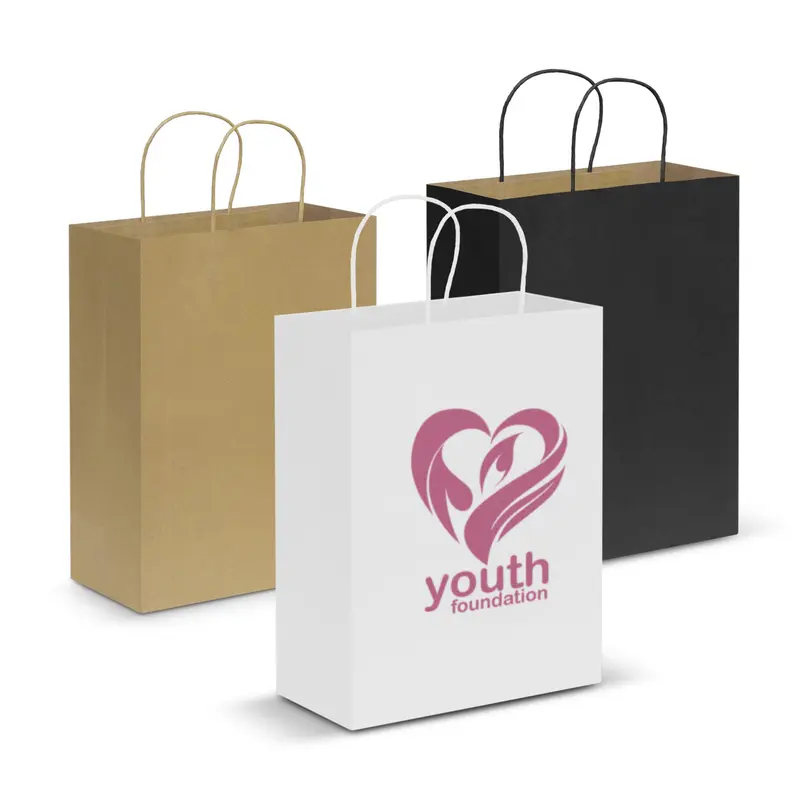 Paper Carry Bag - Large – Paper Bags – available in beige, black, white colours