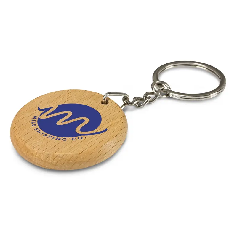 Artisan Key Ring - Round – Keyrings – available in beige colour