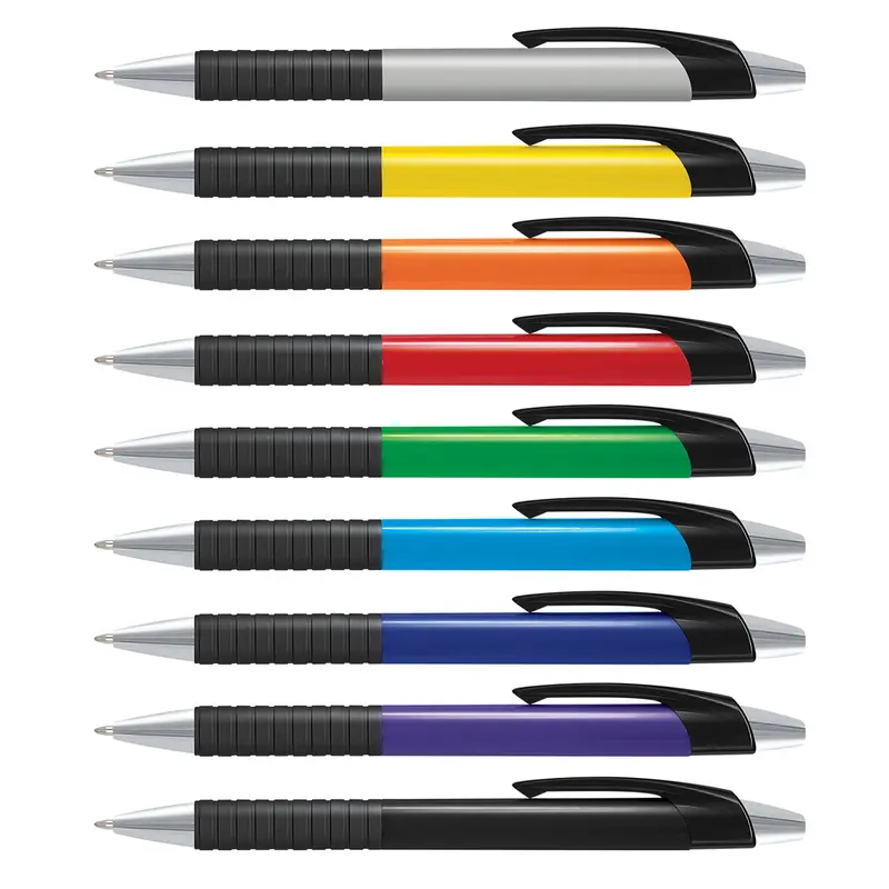 Cleo Pen - Coloured Barrel – Plastic Pens – available in black, blue, green, orange colours and 4 more