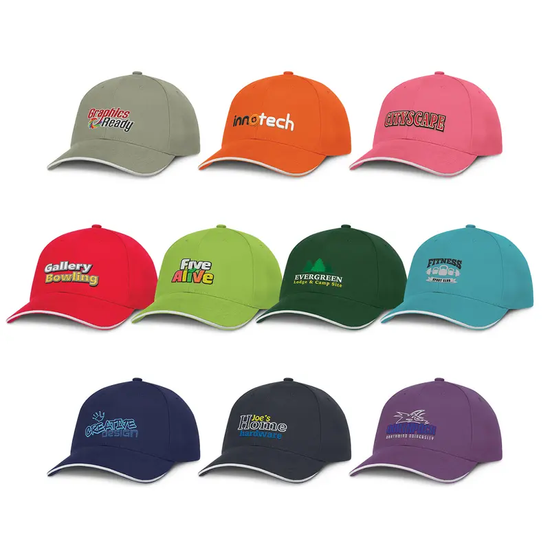 Swift Cap - White Trim – Baseball Caps – available in blue, green, grey, orange colours and 3 more