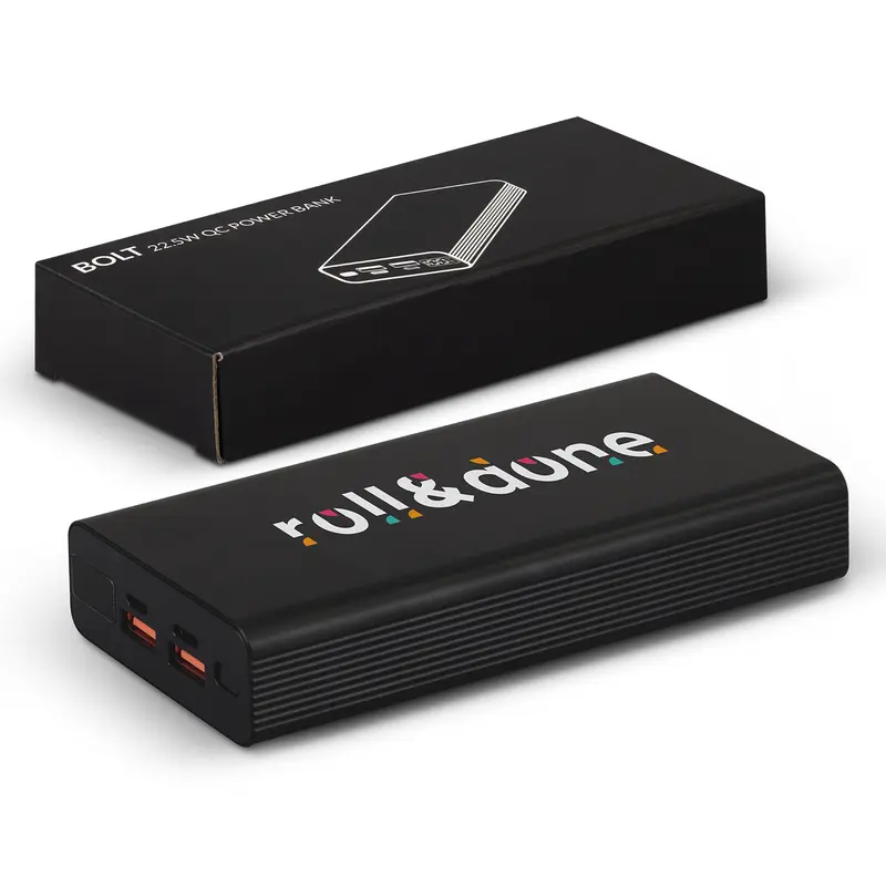 Bolt 22.5W QC Power Bank – Powerbanks – available in black colour