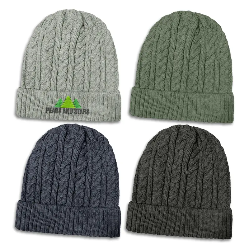 Altitude Knit Beanie – Beanies – available in black, blue, green, grey colours