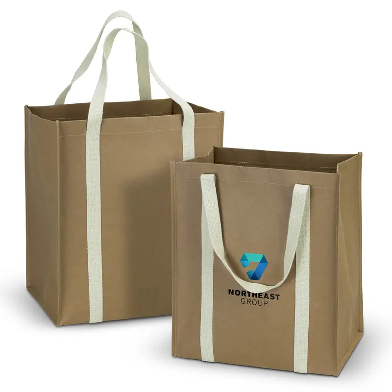 Kraft Tote Bag – Tote Bags – available in beige colour
