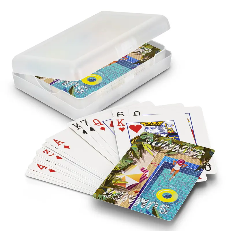 Vegas Playing Cards - Gift Case – Games – available in white colour