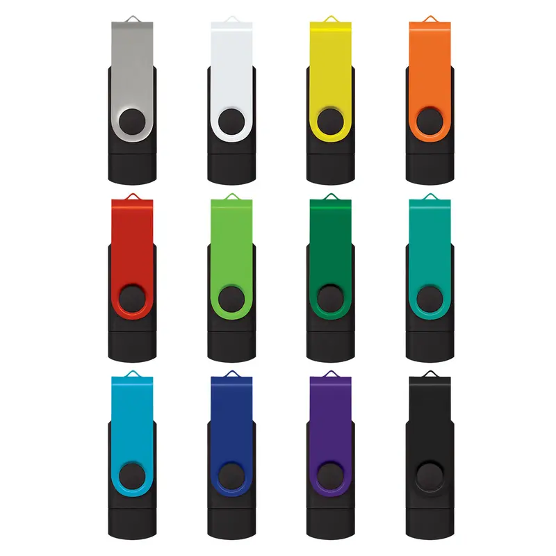 Helix 16GB Dual Flash Drive – USB Drives – available in black colour