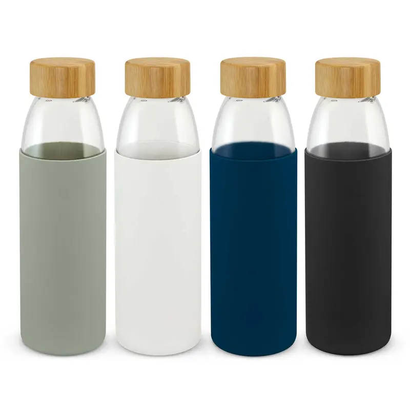 Solstice Glass Bottle – Drink Bottles – available in black, blue, grey, white colours