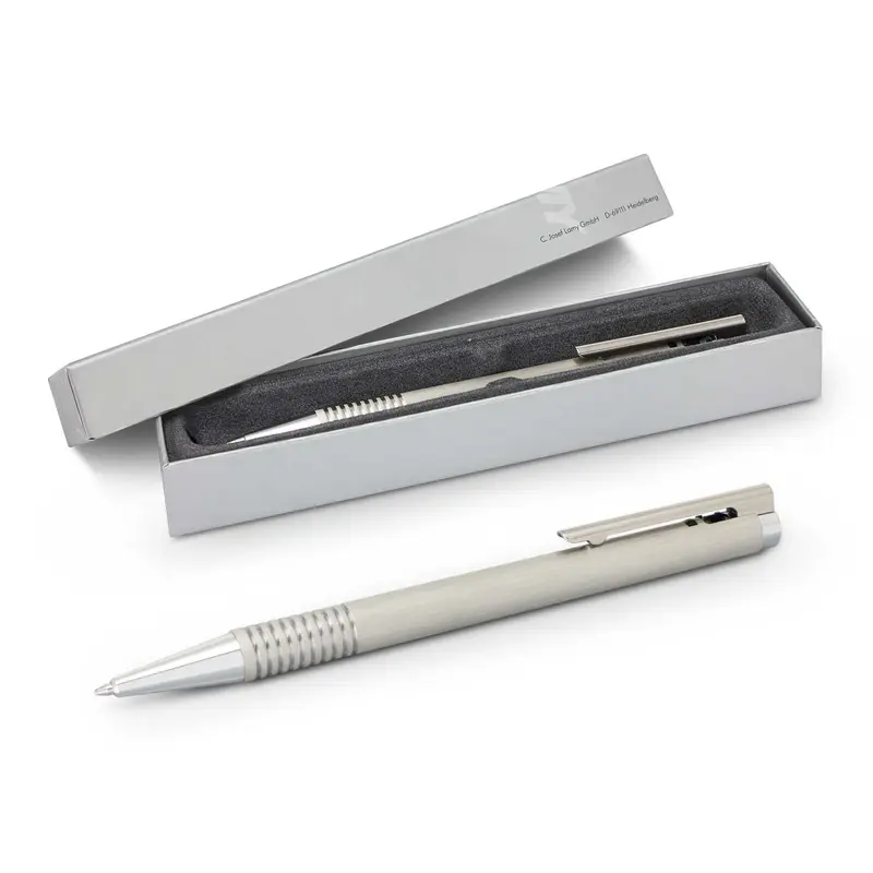 LAMY Logo Pen - Brushed Steel – Metal Pens – available in silver colour