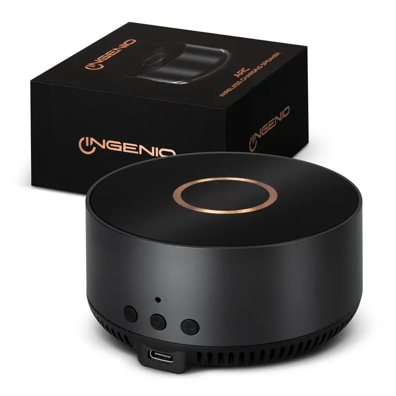 INGENIO Arc Wireless Charging Speaker – Wireless Chargers – available in silver colour