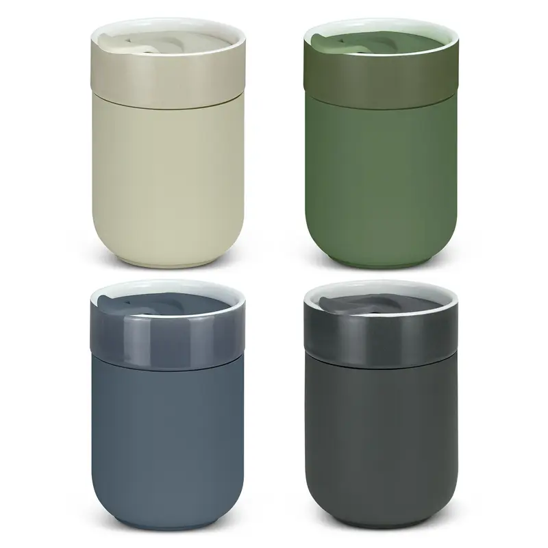 Chalice Ceramic Coffee Cup – Reusable Coffee Cups – available in beige, black, blue, green colours