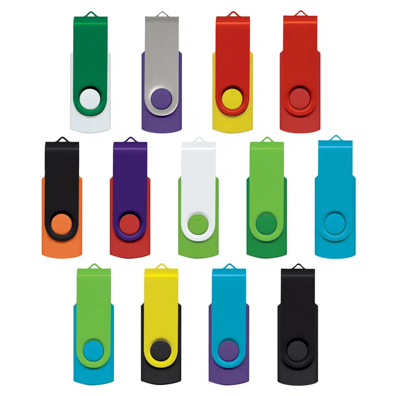 Helix 4GB Mix & Match Flash Drive – USB Drives – available in black, blue, green, orange colours and 4 more